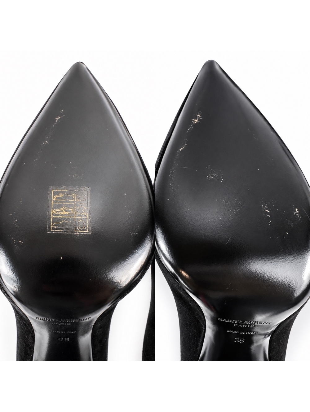 Saint Laurent Era 110 Ball Strass Crystal Pumps Black Suede EU 39 | NIB - Picture 8 of 10